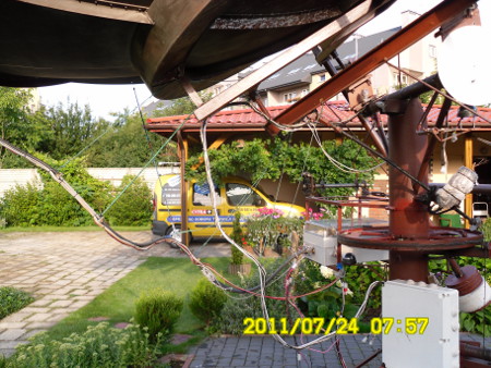 TRX zamontowany na antenie